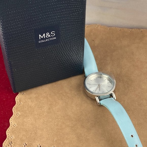 Marks and Spencer Ladies Blue and Silver Tone Watch - Picture 4 of 8